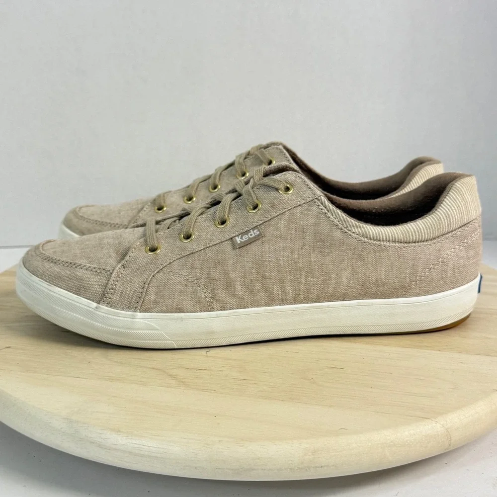 Keds Women's Sneakers Canvas Stripe Oxford Athleisure Memory Foam Shoes Size 11W